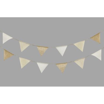 Guirlande de fanions en toile - 2,60 m