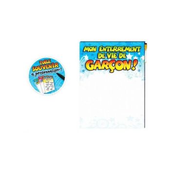 Toile à signer - Enterrement de vie de garçon | jourdefete.com