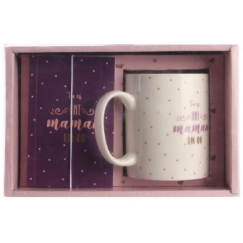 Mug et Carnet - Tu es une maman en Or