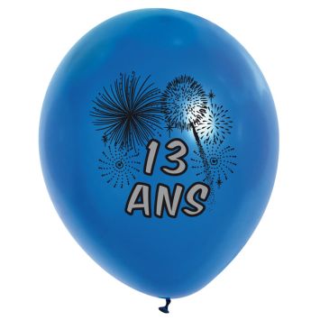 10 Ballons de Baudruche multicolore 13 ans