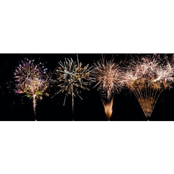 Feux d'Artifice Gamme Portable® - Champs Elysées® - 2 minutes - Or et Argent