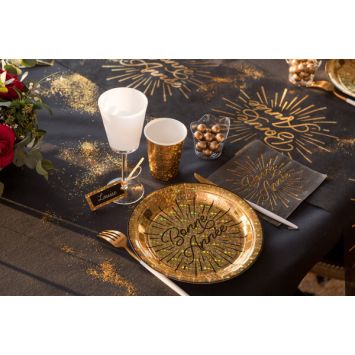 10 Gobelets en carton Bonne Année Etincelant - 25 cl