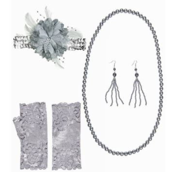 Kit d'accessoires Femme Charleston - Gris
