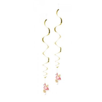 suspensions-spirales-flamants-roses-tropical | jourdefete.com
