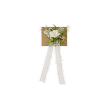 Fleur de poignet en dentelle blanche pour mariage | jourdefete.com