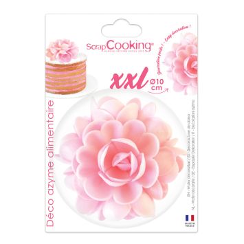 Fleur en azyme XXL pour pâtisseries - Couleur au choix