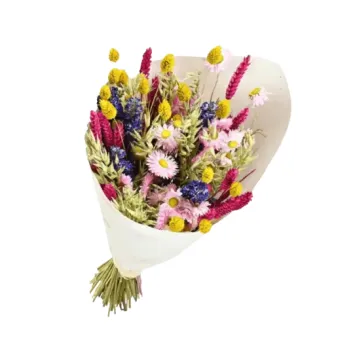 Bouquet de fleurs Dandy multicolore - 25 x 50 cm