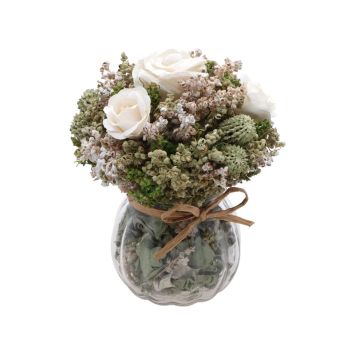 bouquet de fleurs séchées dans un vase