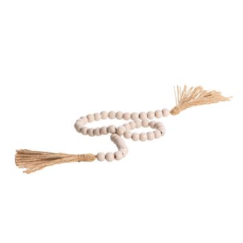 Guirlande de perles de bois | jourdefete.com