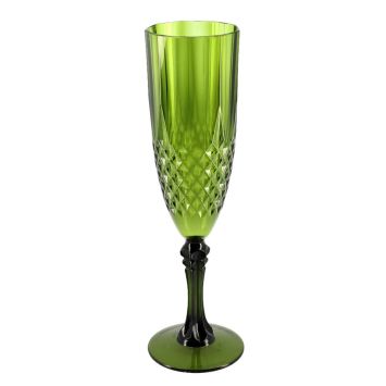 Flûte à champagne réutilisable en plastique - 220 ml - Couleur au choix