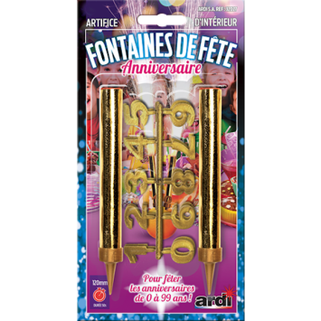 Fontaine de fête pour anniversaire - 50 secondes