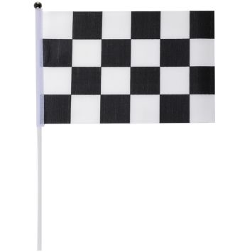 4 drapeaux à damier - 20,5 x 30 cm - Collection Formule 1