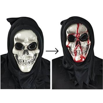 Masque Squelette avec Pompe de Sang