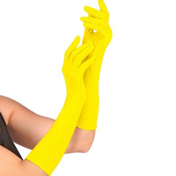 Gants longs fluo - Couleur au choix