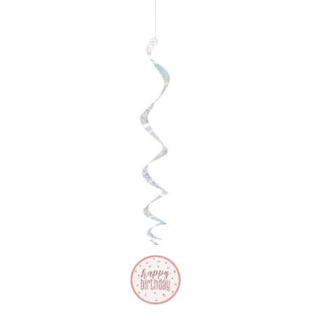 suspensions-anniversaire-decoration-salle-glitz-rose-gold | jourdefete.com
