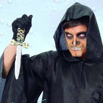 Accessoire de Déguisement Couteau Tête de Mort 