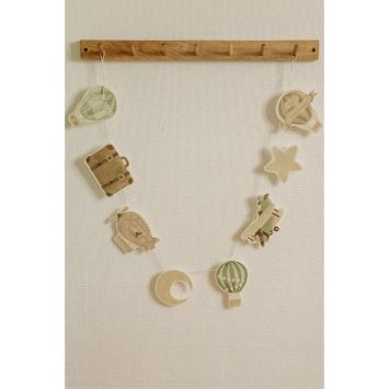Guirlande de 8 motifs en papier - 150 cm - Collection Dans les Nuages