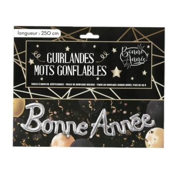 guirlande de mots gonflables bonne année | jourdefete.com