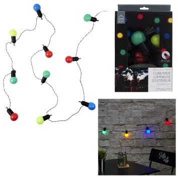 Guirlande lumineuse multicolore extérieure - 5 m