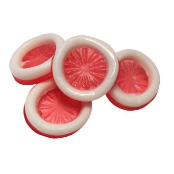 Bonbons gélifiés préservatifs à la fraise