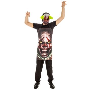 Tablier et Masque de Clown Effrayant