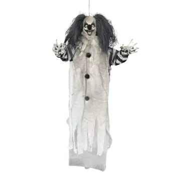 Un clown d'Halloween animé à suspendre de 110 cm | jourdefete.com