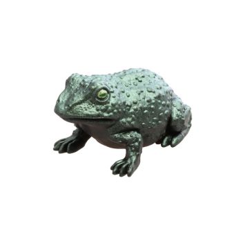 Crapaud vert d'Halloween en plastique à poser
