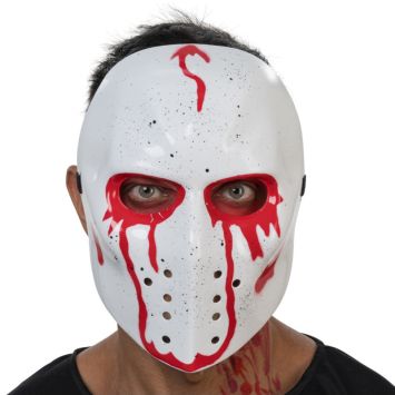 Masque de Hockey Sanglant d'Halloween pour adulte