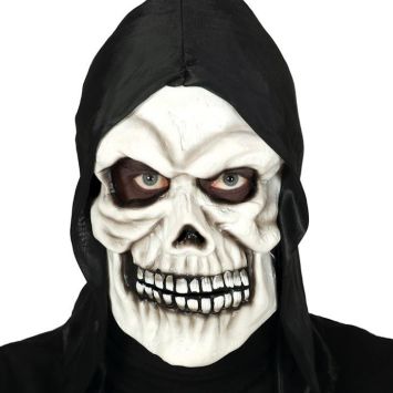 Masque de Squelette d'Halloween avec capuche