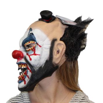 Masque de Creepy Clown en latex - Intégral - Adulte