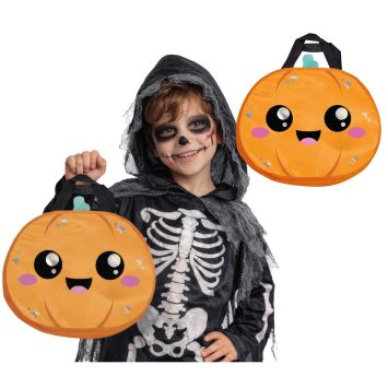 Sac à bonbons en forme de citrouille d'Halloween