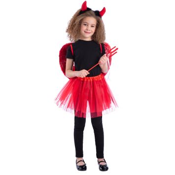 Kit de déguisement de Diablesse pour fille - Taille 4/8 ans