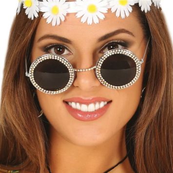 lunettes rondes brillantes pour adulte | jourdefete.com