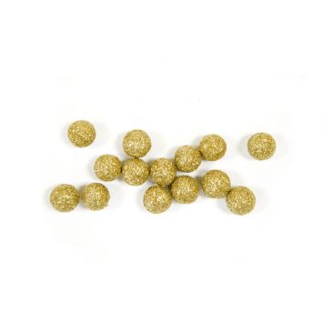 Billes de décoration pailletées x40 - Or