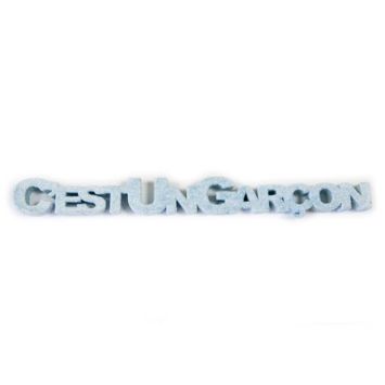 Décoration de table "C'est un garçon" - bleu