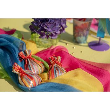 4 sachets en polyester - 7,5 x 10 cm - Collection Holi