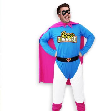 Déguisement humoristique de Super Connard pour homme - Taille unique