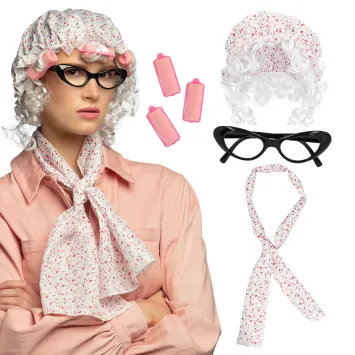 Kit de déguisement humoristique de Grand-Mère pour adulte