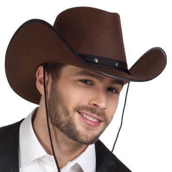 Chapeau de Cow Boy Adulte Wichita Marron