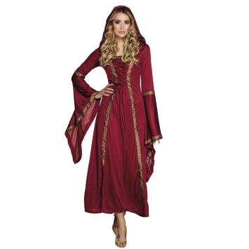 Costume Dame Médiévale Rouge Femme - Taille au Choix