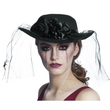 Chapeau Veuve des Ténèbres avec Voile
