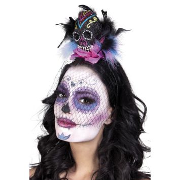 Serre-Tête Day Of The Dead avec Voilette
