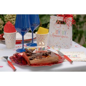Bougie "Joyeux Anniversaire" - Collection Anni' Festy