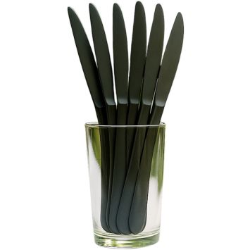 10 couteaux réutilisables en plastique - 20 cm - Couleur au choix