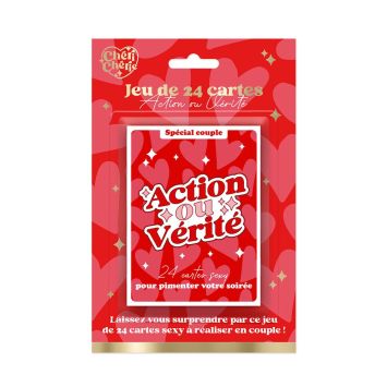 Un jeu de 24 cartes "Action ou Vérité" pour la soirée de la Saint-Valentin | jourdefete.com