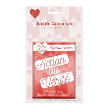 Un jeu de 24 cartes "Action ou Vérité" pour la soirée de la Saint-Valentin | jourdefete.com