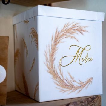 Urne Merci - Feuille de Pampa