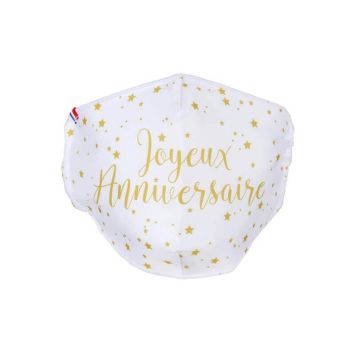 masque facial lavable joyeux anniversaire pour adulte | jourdefete.com