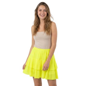 Jupe verte fluo à volants pour fêtes et soirées thématiques | jourdefete.com