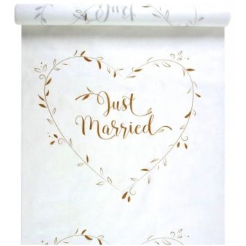 Tapis de Cérémonie "Just Married" - Or | jourdefete.com